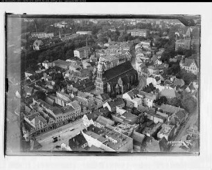 Cottbus, Oberkirche, Altmarkt, Schloßturm, Landgericht