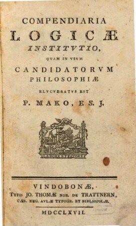 Compendiaria Logicae Institvtio