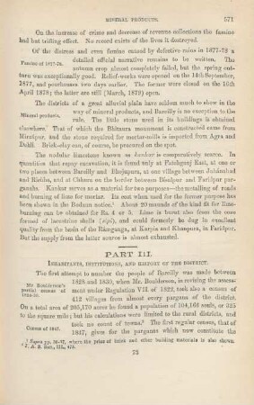 Part III. Inhabitants, institutions, and history of the district