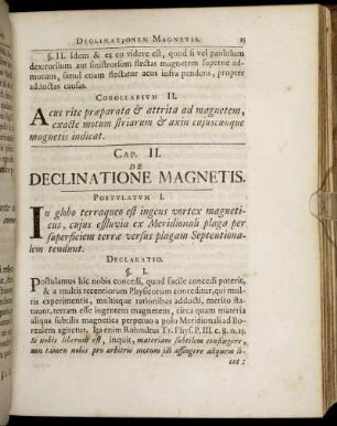 Cap. II. De Declinatione Magnetis.