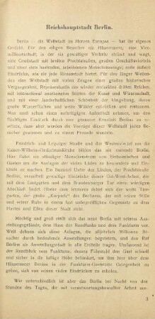 Reichshauptstadt Berlin