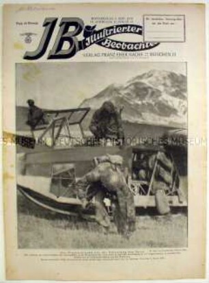 Wochenzeitschrift der NSDAP "Illustrierter Beobachter" u.a. zur Befreiung Mussolinis durch die SS