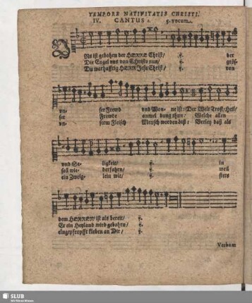 IV. Uns ist gebor'n der Herre Christ
