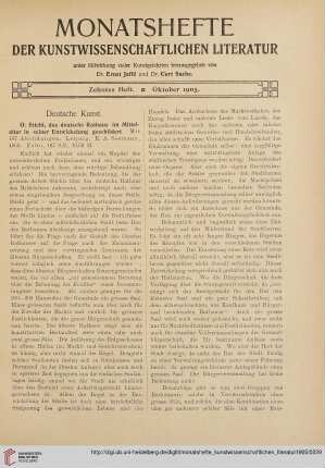 Zehntes Heft (Oktober 1903)