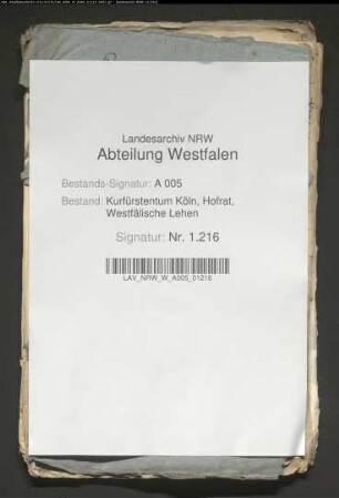 Konrad Ketteler bittet für sich und Johann Ketteler zu Monjoie, dann für die minderjährigen Kinder des Ruttger Ketteler zu Middelburg um die Belehnung der Ketteler, Wulff und Torck zu Hovestadt und dem Zehnten zu Suttrop vor Warstein