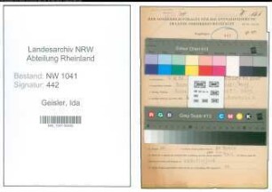 Entnazifizierung Ida Geisler , geb. 04.12.1896 ()