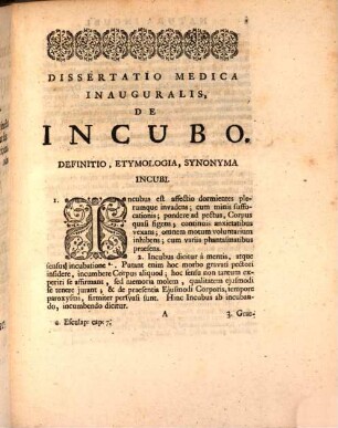 Diss. med. inaug. de incubo