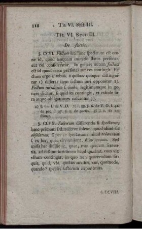 Tit. VI. Sect. III. De factis.