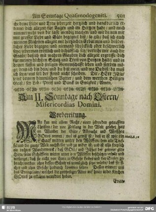 Am II. Sonntage nach Ostern, Misericordias Domini