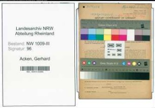 Entnazifizierung Gerhard Van Acken , geb. 17.07.1883 (Metzger)