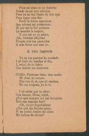 A una ingrata