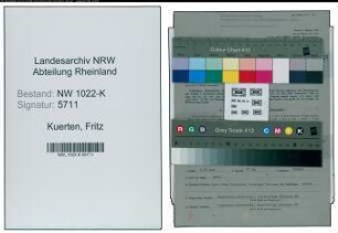 Entnazifizierung Fritz Kuerten , geb. 19.04.1895 (Versicherungsdirektor)