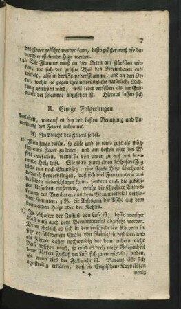 II. Einige Folgerungen