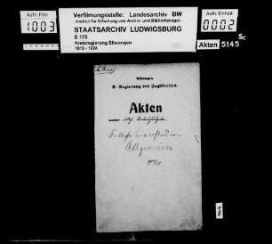 Steuersachen, Allgemeines