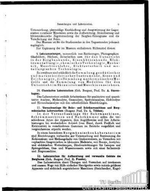 12. Laboratorium für Aufbereitung und verwandte Gebiete des Bergbaues