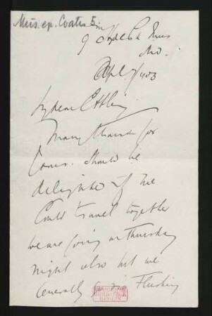 Brief an Henry Ettling : 07.04.1903