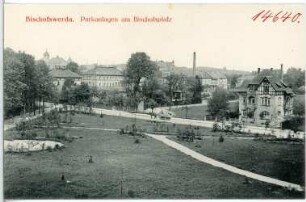 Bischofswerda. Parkanlagen am Bischofsplatz