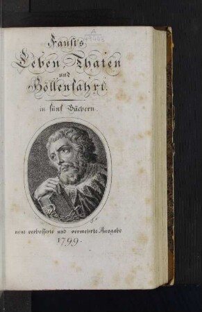 Faust's Leben, Thaten und Höllenfahrt : in fünf Büchern