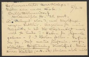 Brief an B. Schott's Söhne : 08.06.1910