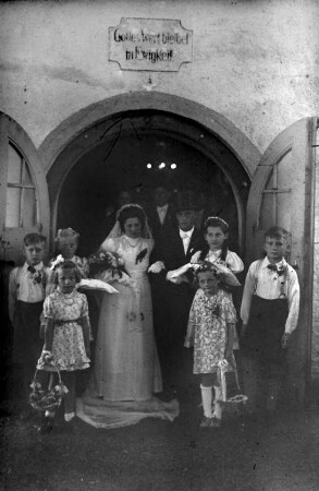 Hochzeitspaar Werner und Else Oelmann