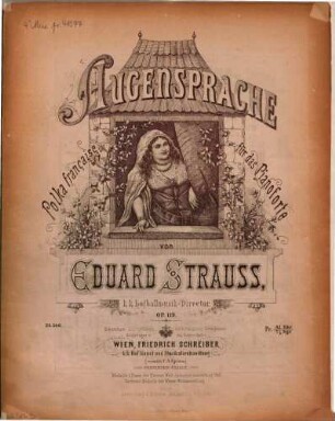 Augensprache : Polka française für Pianoforte ; op. 119