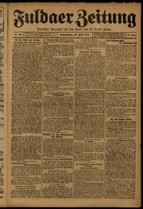 Ausgabe vom Donnerstag, den 30. Juni 1921.