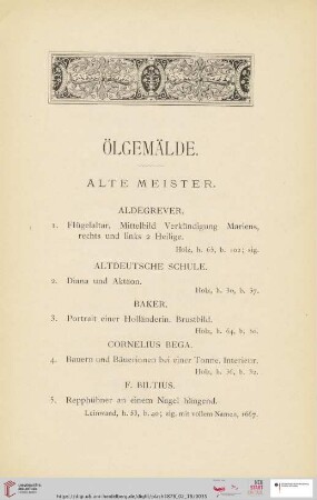 Ölgemälde(Nr. 1 - 65)