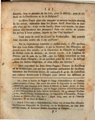 Observations Rapides Du Comte De Pfaff De Pfaffenhoffen, Sur La Dictature De Sa Requête A La Diète