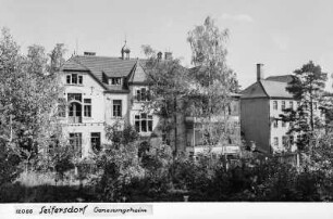 Seifersdorf, Genesungsheim : Seifersdorf bei Dippoldiswalde. Genesungsheim "Nächstenliebe". Außenansicht