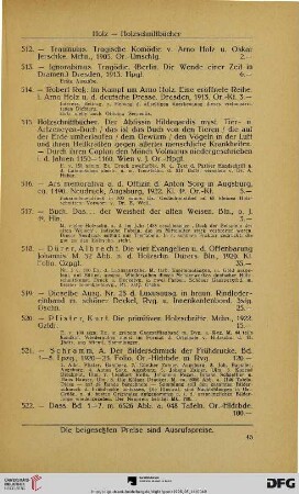 Holzschnittbücher (Nr. 515-525)