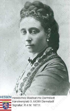 Alice Großherzogin v. Hessen und bei Rhein geb. Prinzessin v. Großbritannien (1843-1878) / Porträt, Brustbild