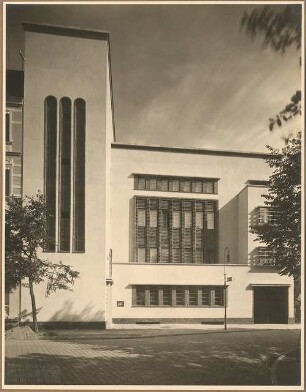 Gemeindehaus der St.Laurentius-Kirchengemeinde, Am Generalshof, Berlin-Köpenick: Aussenaufnahme Straßenfassade Am Generalshof