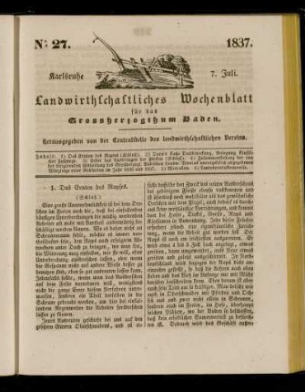 No 27. 1837. 7. Juli