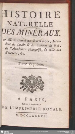 7: Histoire Naturelle Des Minéraux