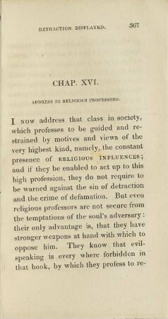 Chapter XVI. Address To Religious Professors