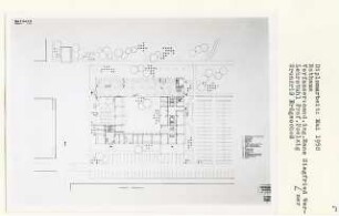 Rathaus (Diplomarbeit bei Peter Poelzig): Grundriss Erdgeschoss 1:200
