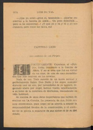 Capítulo LXIII - Las noticias de "El Piripi"
