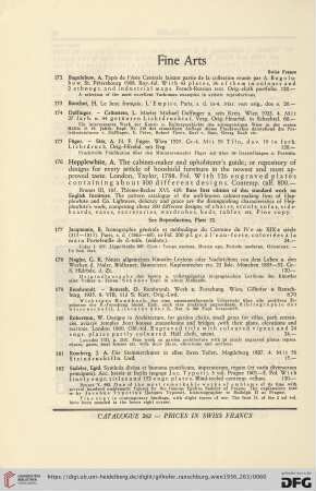 Fine Arts (No. 172 - 184)