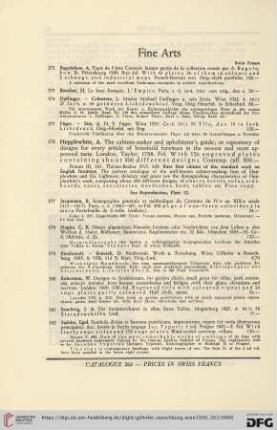 Fine Arts (No. 172 - 184)