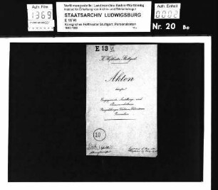 Beck, Erich (*03.01.1871 in Stuttgart); Kammermusikus und Übungsmeister; ausgesch.: 1924