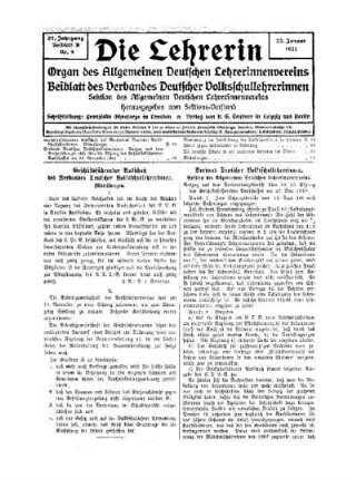 Verband Deutscher Volksschullehrerinnen