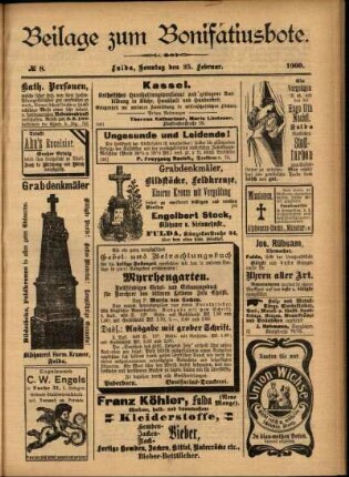 Zweite Ausgabe vom Sonntag, den 25. Februar 1900.
