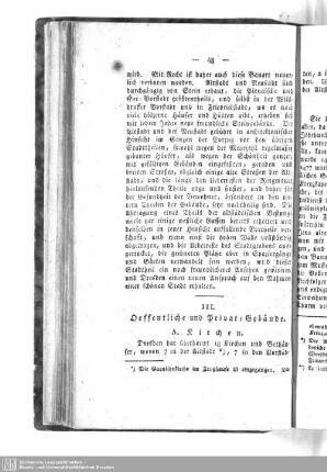 III. Oeffentliche und Privat-Gebäude