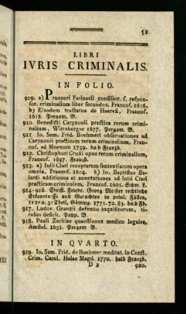 51-54, Libri Iuris Criminalis.