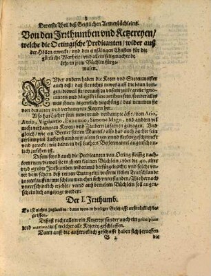 Geistlich Artzney Für Ketzergifft vnd jetziger zeit böse Lüfft : auß H. Göttlicher Gschrifft, heyliger Vättern Büchern, vnd vil andern Geistlichen wolgeübten Doctorn, Kunstreicher vnd Glückseliger erfahrung, allen vnd jeden Christen bey disen gefährlichen Läuffen zu sonderlichem nutz, heyl, trost vnd wolfahrt zugericht
