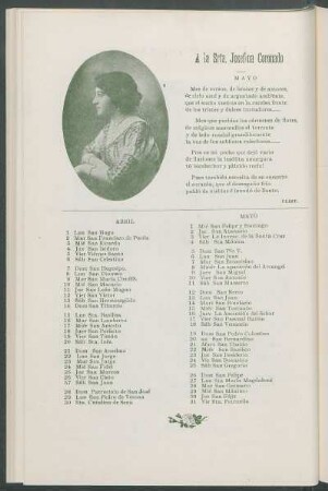 Srta. Josefina Coronado. [Retrato]