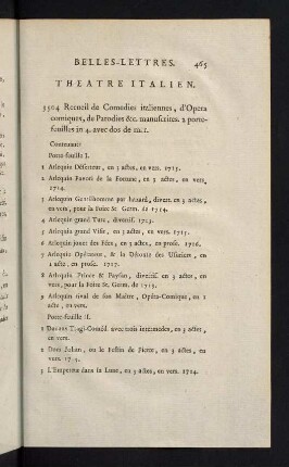465-483, Theatre Italien - Academie Royale de Musique