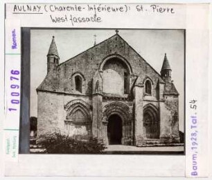 Aulnay, St. Pierre: Westfassade