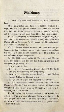 Leitfaden zum Unterrichte in der elementaren Mathematik