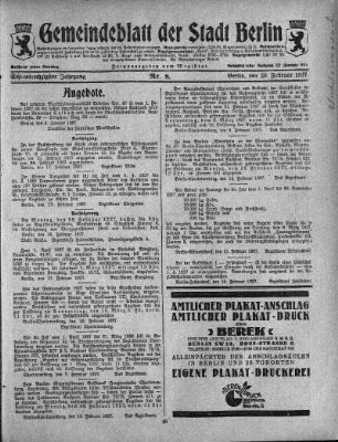 1927,8: Nr. 8, 20. Februar 1927